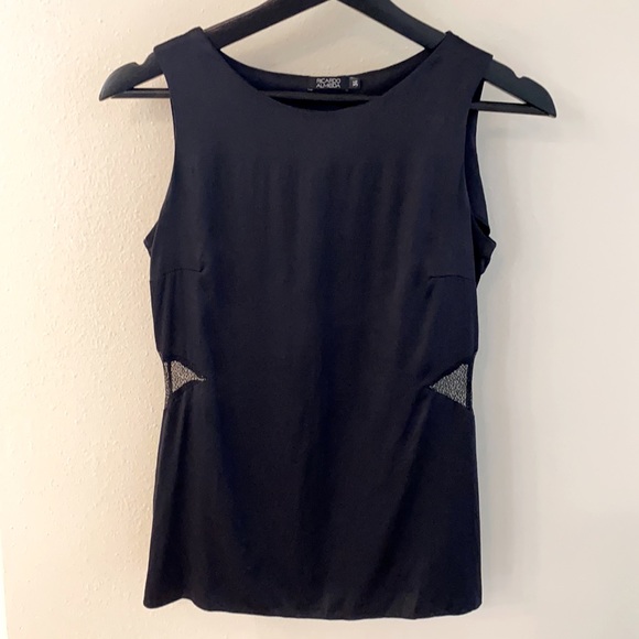 Black silk dressy top - Picture 1 of 4